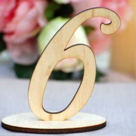 DIY table numbers